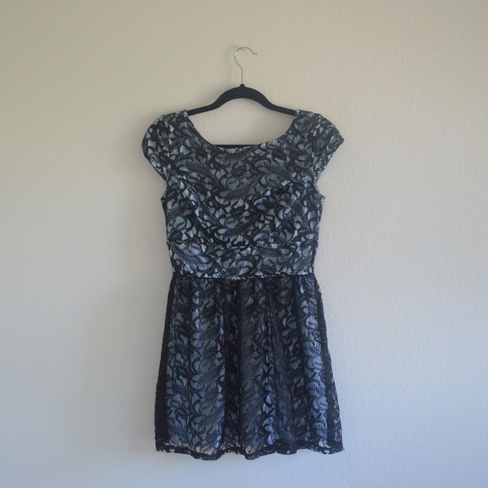 Blue Black Dress